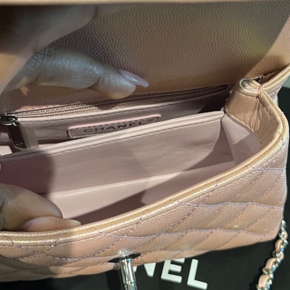 Mini pink top handle Chanel - Picture 6 of 7